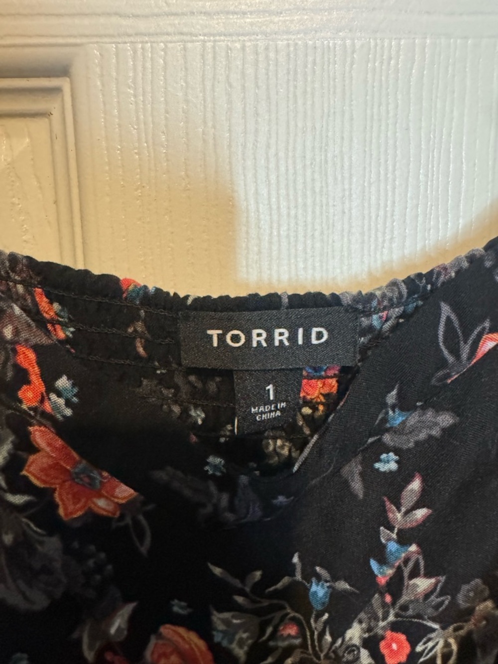 Torrid Black Floral Mini Dress - Picture 2 of 3